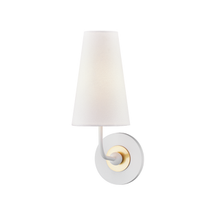 Merri Wall Sconce in Aged Brass/soft Off White Finish