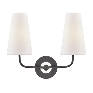 Merri Wall Sconce in Polished Nickel/black Finish