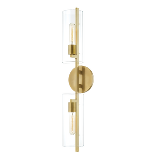 Ariel Wall Sconce in Aged Brass Finish