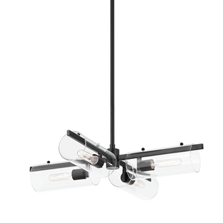 Ariel Chandelier in Soft Black Finish