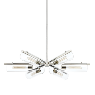 Ariel Chandelier Polished Nickel