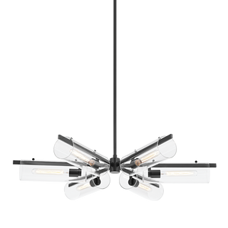 Ariel Chandelier in Soft Black Finish