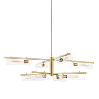 Ariel Chandelier in Aged Brass Finish