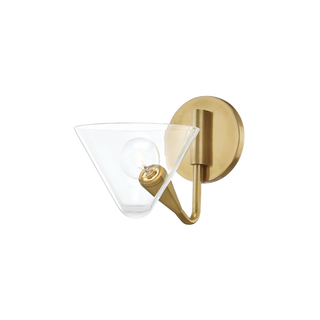 Isabella Wall Sconce in Aged Brass Finish