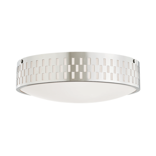 Phoebe Flush Mount in Polished Nickel Finish
