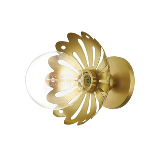 Alyssa Wall Sconce in Aged Brass Finish