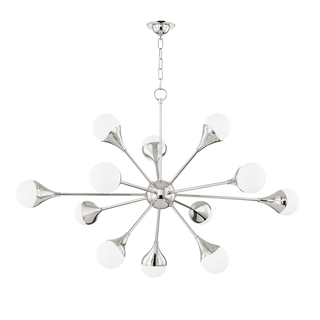 Ariana Chandelier in Polished Nickel Finish