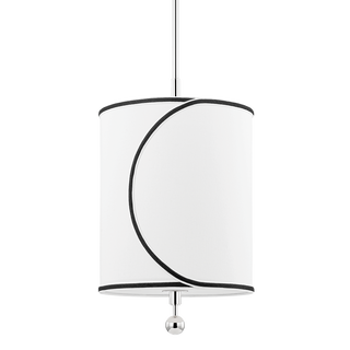 Zara Pendant in Polished Nickel Finish