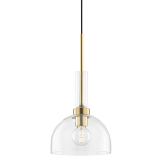 Tabitha Pendant in Aged Brass Finish