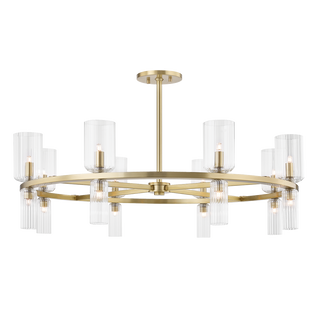 Tabitha Chandelier in Aged Brass Finish