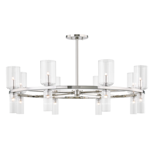 Tabitha Chandelier in Polished Nickel Finish
