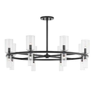 Tabitha Chandelier in Soft Black Finish