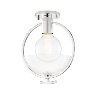 Ringo Semi Flush in Polished Nickel Finish