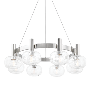 Harlow Chandelier in Polished Nickel Finish