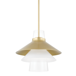 Jessy Pendant in Aged Brass Finish