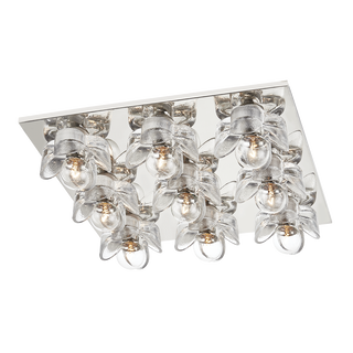 Shea Flush Mount in Polished Nickel Finish