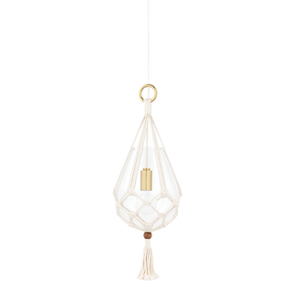 Tessa Pendant in Aged Brass Finish