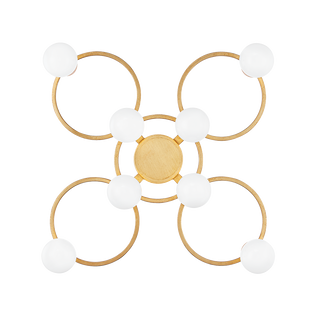 Hope Semi Flush in Gold Leaf Finish
