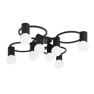 Hope Semi Flush in TEXTURED BLACK Finish