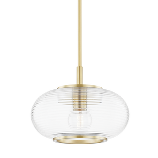 Maggie Pendant in Aged Brass Finish