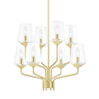 Kayla Chandelier in Aged Brass Finish