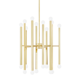 Dona Chandelier in Aged Brass Finish