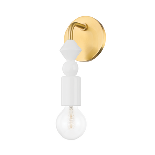 Flora Wall Sconce in Aged Brass Finish