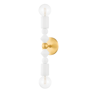 Flora Wall Sconce in Aged Brass Finish