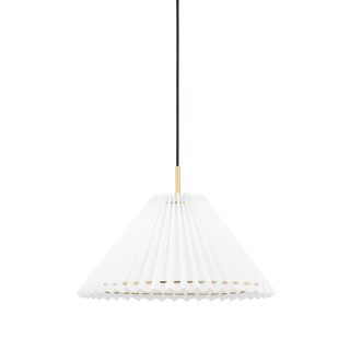 Demi Pendant in Aged Brass Finish