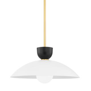 Whitley Pendant in Aged Brass Finish