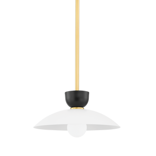 Whitley Pendant in Aged Brass Finish