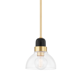 Camile Pendant in Aged Brass Finish