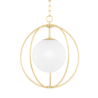 Lyla Pendant in Aged Brass Finish