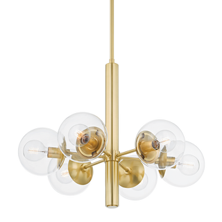 Meadow Chandelier in Aged Brass Finish