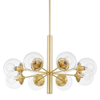Meadow Chandelier in Aged Brass Finish