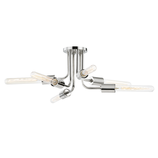 Donny Semi Flush Polished Nickel