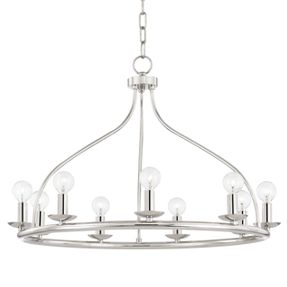 Kendra Chandelier in Polished Nickel Finish