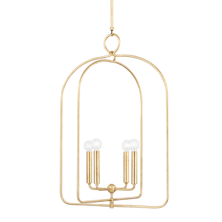 Mallory Pendant in Gold Leaf Finish