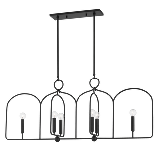 Mallory Linear in Aged Iron Finish