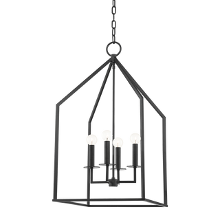 Lena Pendant in Aged Iron Finish