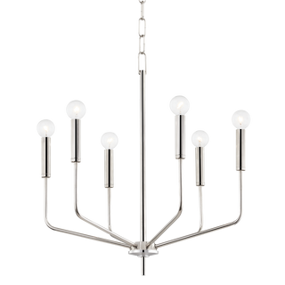 Bailey Chandelier in Polished Nickel Finish