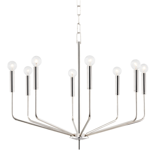 Bailey Chandelier in Polished Nickel Finish