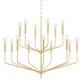 Bailey Chandelier in Aged Brass Finish