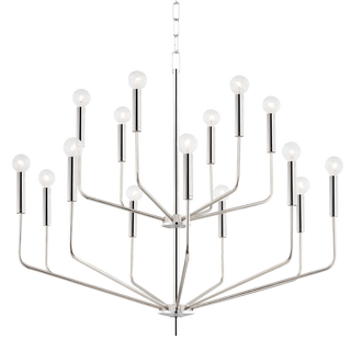 Bailey Chandelier in Polished Nickel Finish