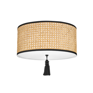Dolores Flush Mount in Soft Black Finish
