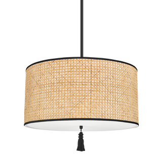 Dolores Pendant in Soft Black Finish