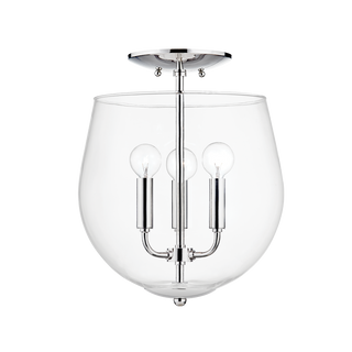Bobbi Semi Flush in Polished Nickel Finish