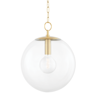 Juliana Pendant in Aged Brass Finish