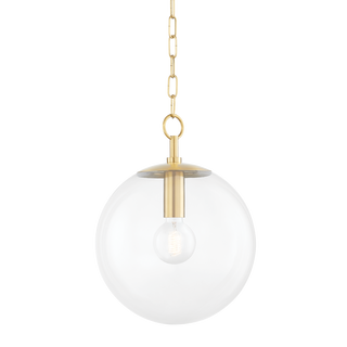 Juliana Pendant in Aged Brass Finish
