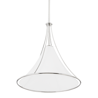 Madelyn Pendant in Polished Nickel Finish
